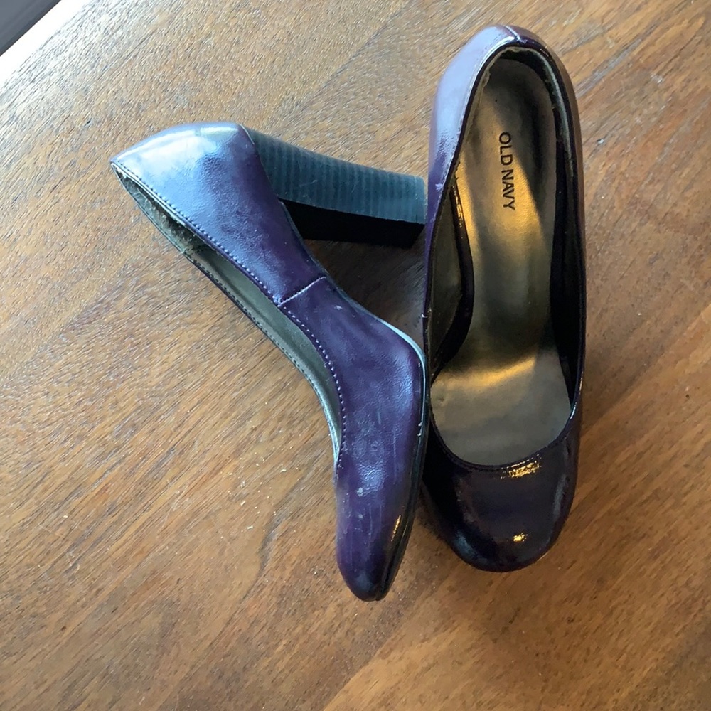Old Navy Purple Patent Leather Pumps Sz 8